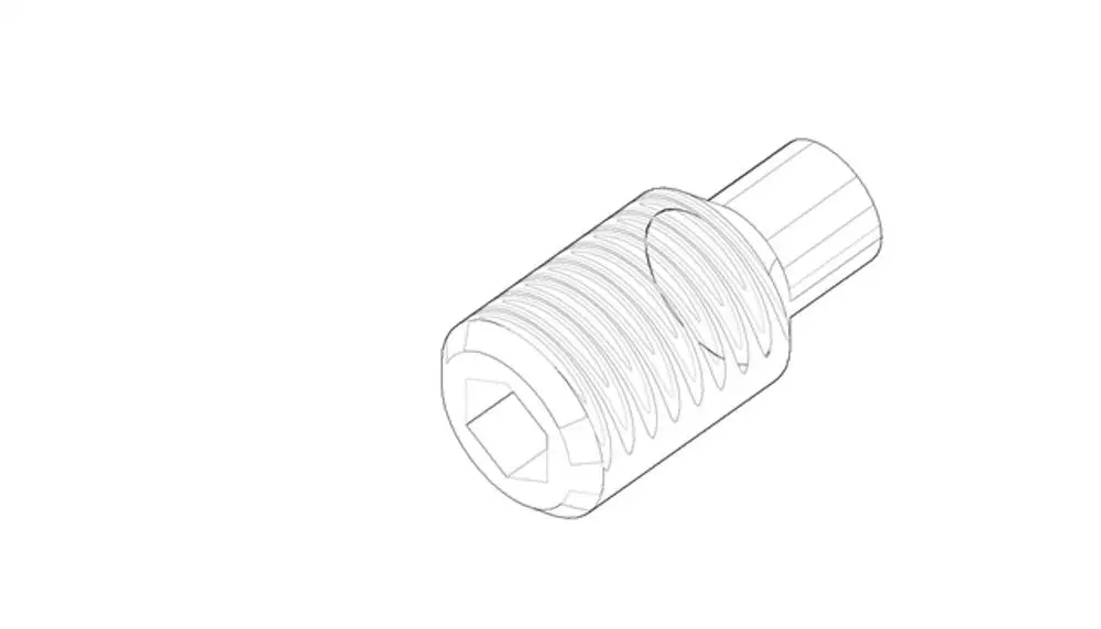 DORNBRACHT Befestigung Gewindestift ERSATZTEILE 093111141 M4 x 8 mm, 09311114190 Galeriebild 1